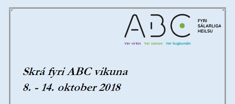Skráin fyri ABC vikuna 8.-14. oktober